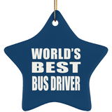 World's Best Bus Driver - Star Ornament