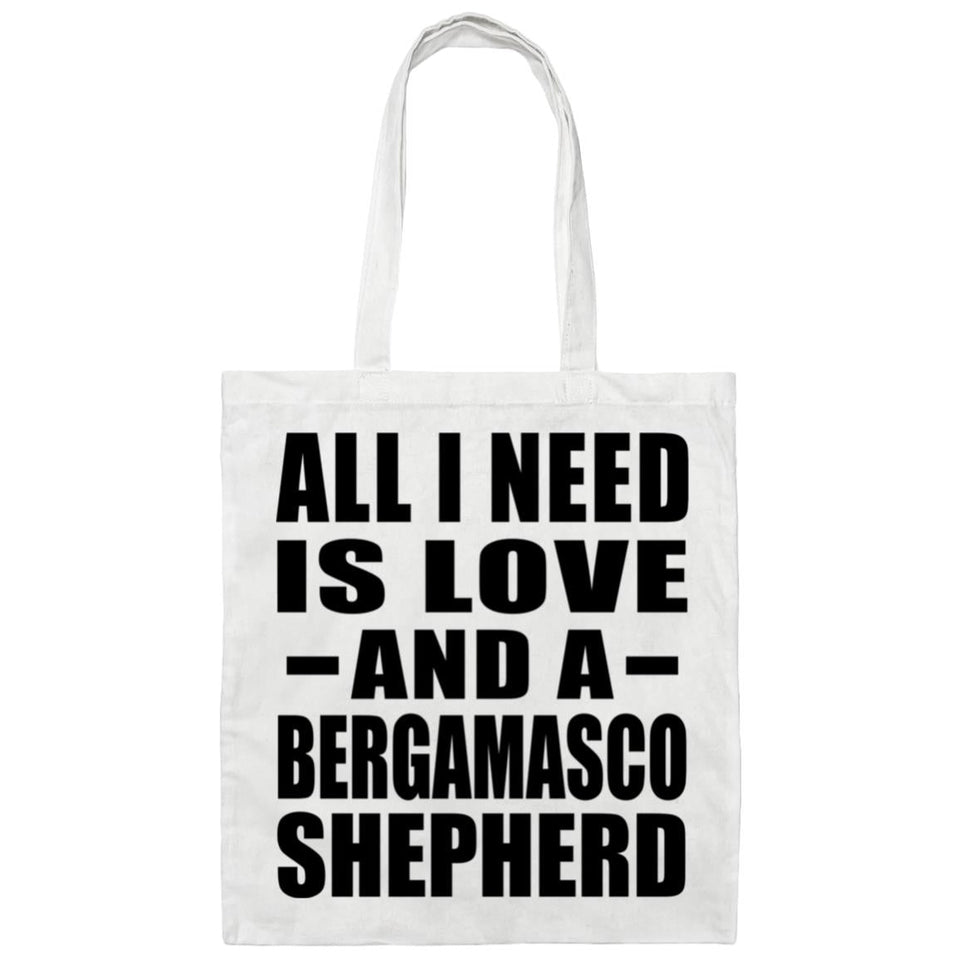 All I Need Is Love And A Bergamasco Shepherd - Tote Bag White