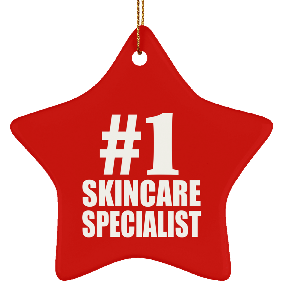 Number One #1 Skincare Specialist - Star Ornament