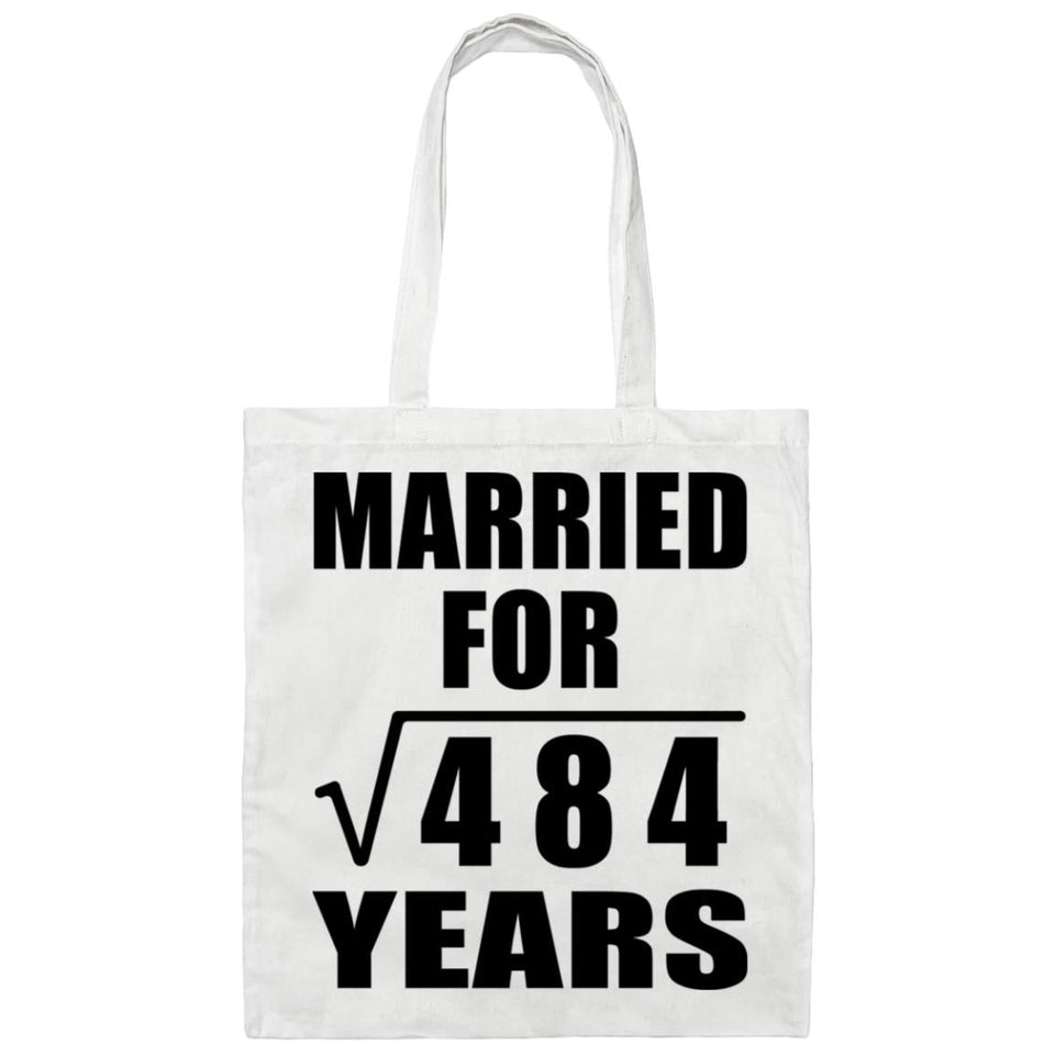 22nd Anniversary Married For Square Root of 484 Years - Tote Bag White