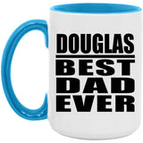 Douglas Best Dad Ever - 15oz Accent Mug Blue