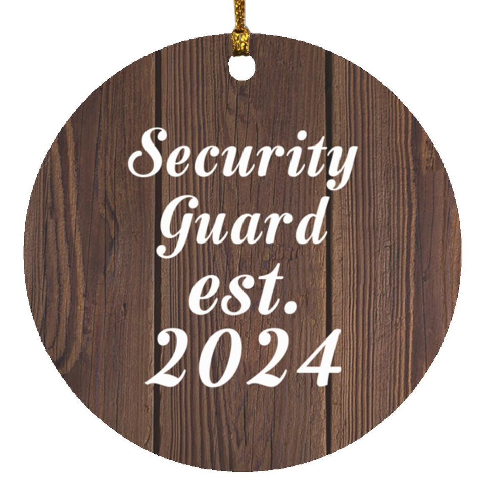 Security Guard Established Est. 2024 - Circle Ornament D