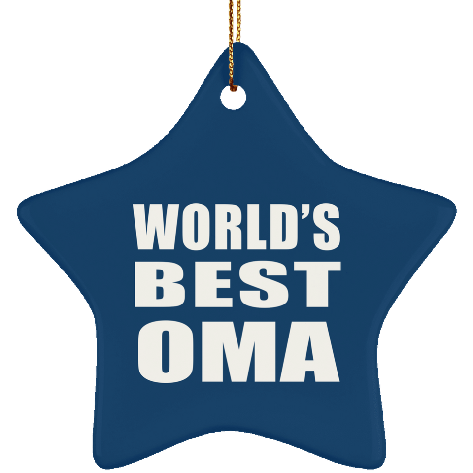 World's Best Oma - Star Ornament