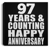 Happy 97th Anniversary 97 Years & Counting - Canvas Square