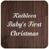 Kathleen Baby's First Christmas - Drink Coaster D
