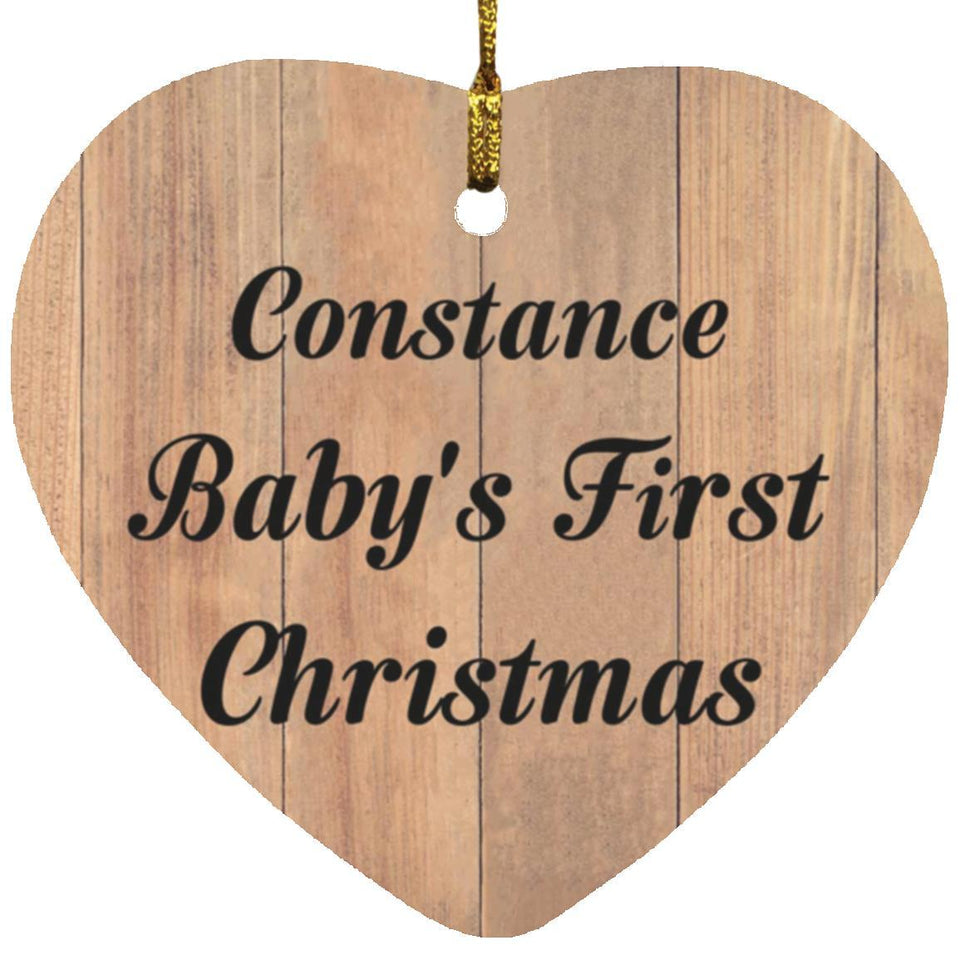 Constance Baby's First Christmas - Heart Ornament C