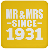 93rd Anniversary Mr & Mrs Since 1931 - Drink Coaster