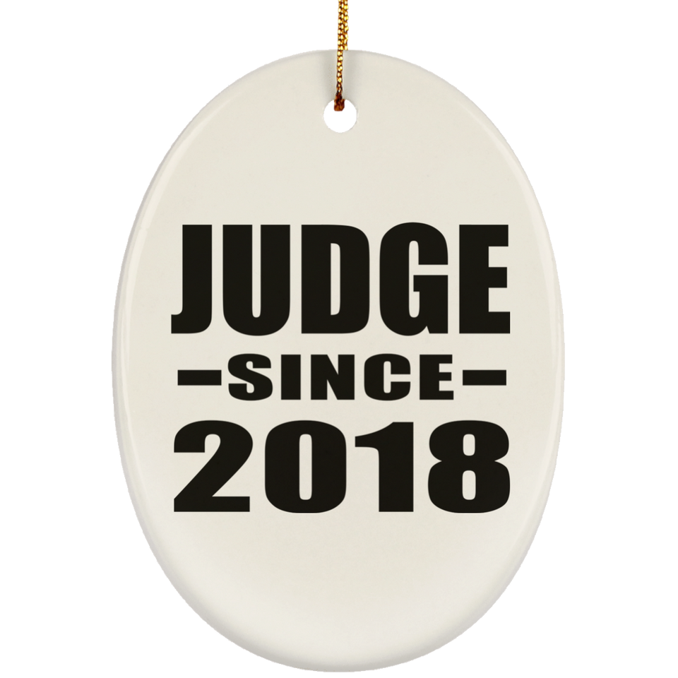 Judge Since 2018 - Oval Ornament