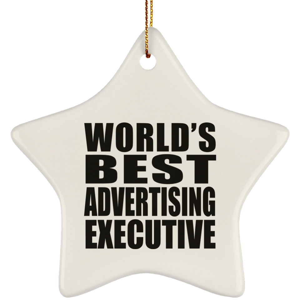 World's Best Advertising Executive - Star Ornament