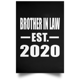 Brother In Law Established EST. 2020 - Poster Portrait
