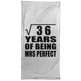 6th Anniversary Square Root of 36 Years of Mrs Perfect - Hand Towel