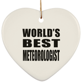 World's Best Meteorologist - Heart Ornament