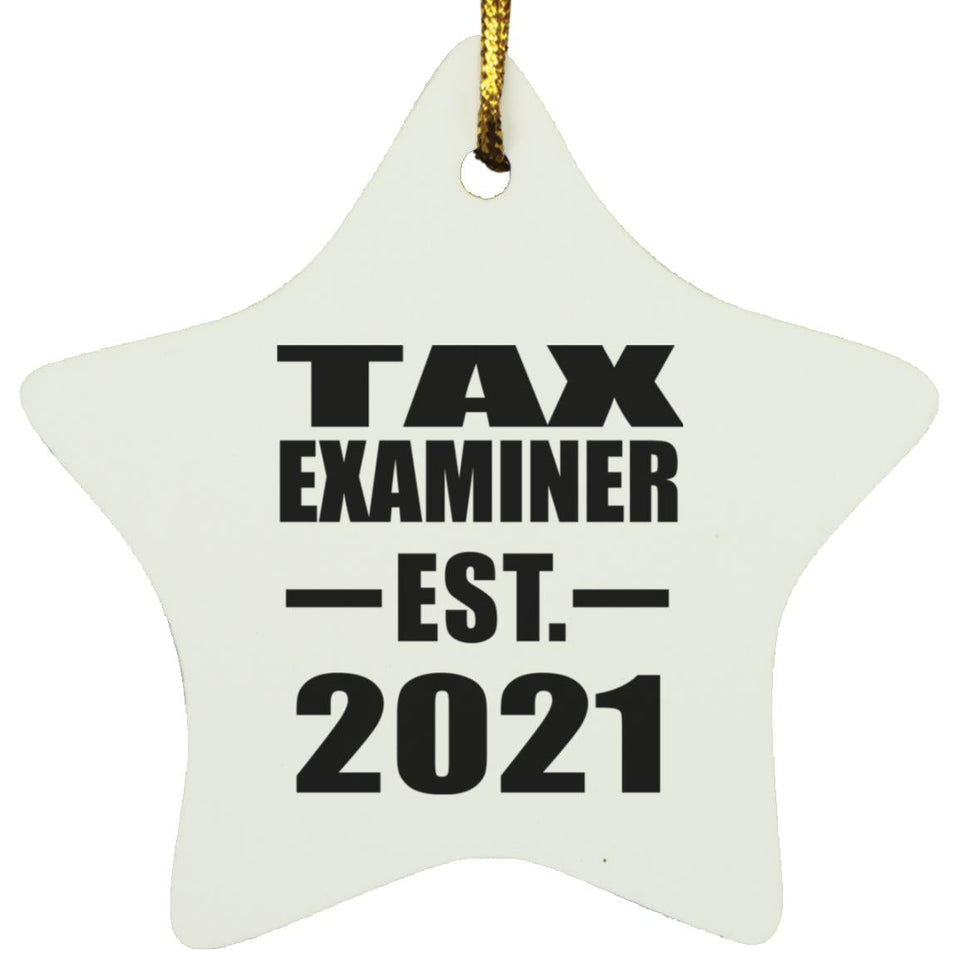 Tax Examiner Established EST. 2021 - Star Ornament