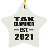 Tax Examiner Established EST. 2021 - Star Ornament