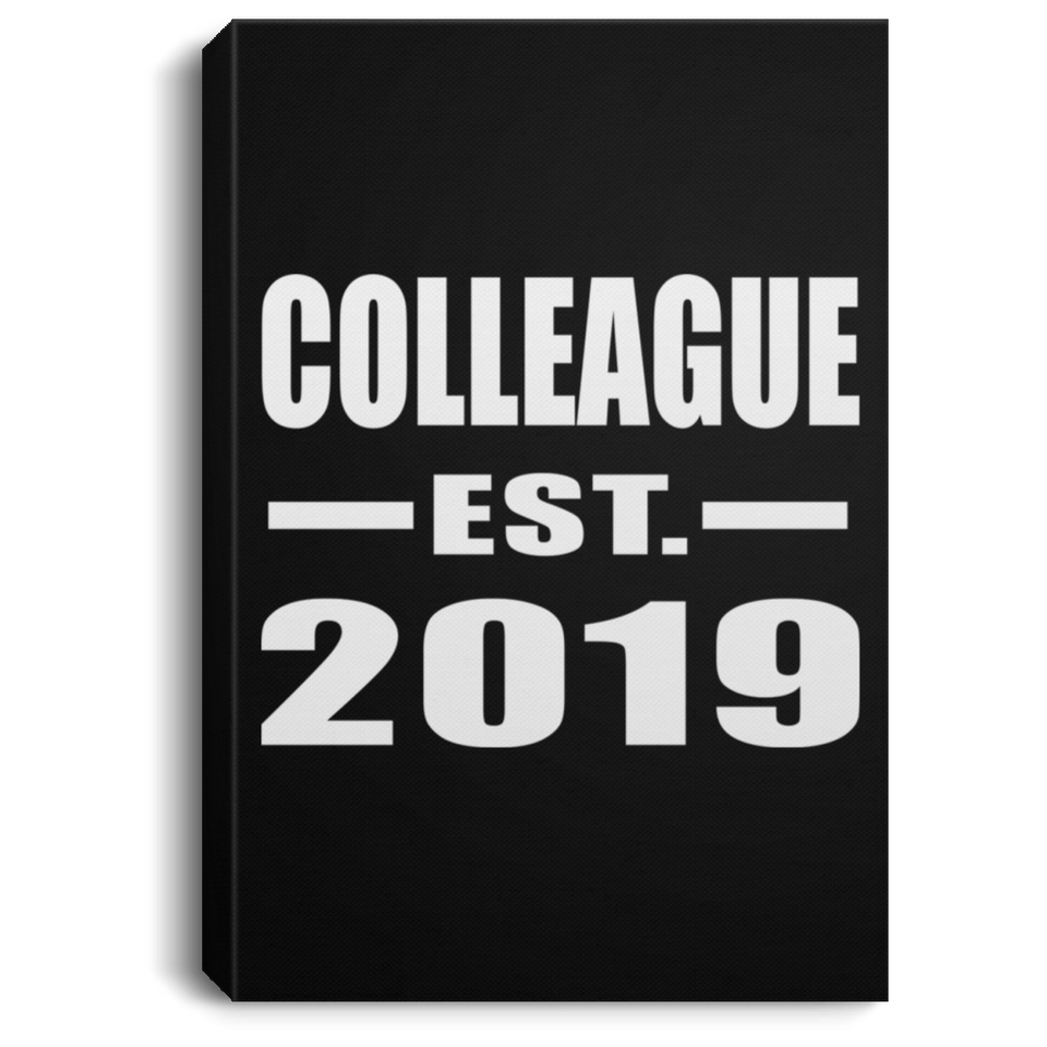 Colleague Established EST. 2019 - Canvas Portrait