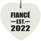 Fiance Established EST. 2022 - Heart Ornament