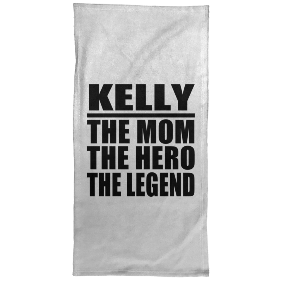 Kelly The Mom The Hero The Legend - Hand Towel