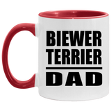 Biewer Terrier Dad - 11oz Accent Mug Red