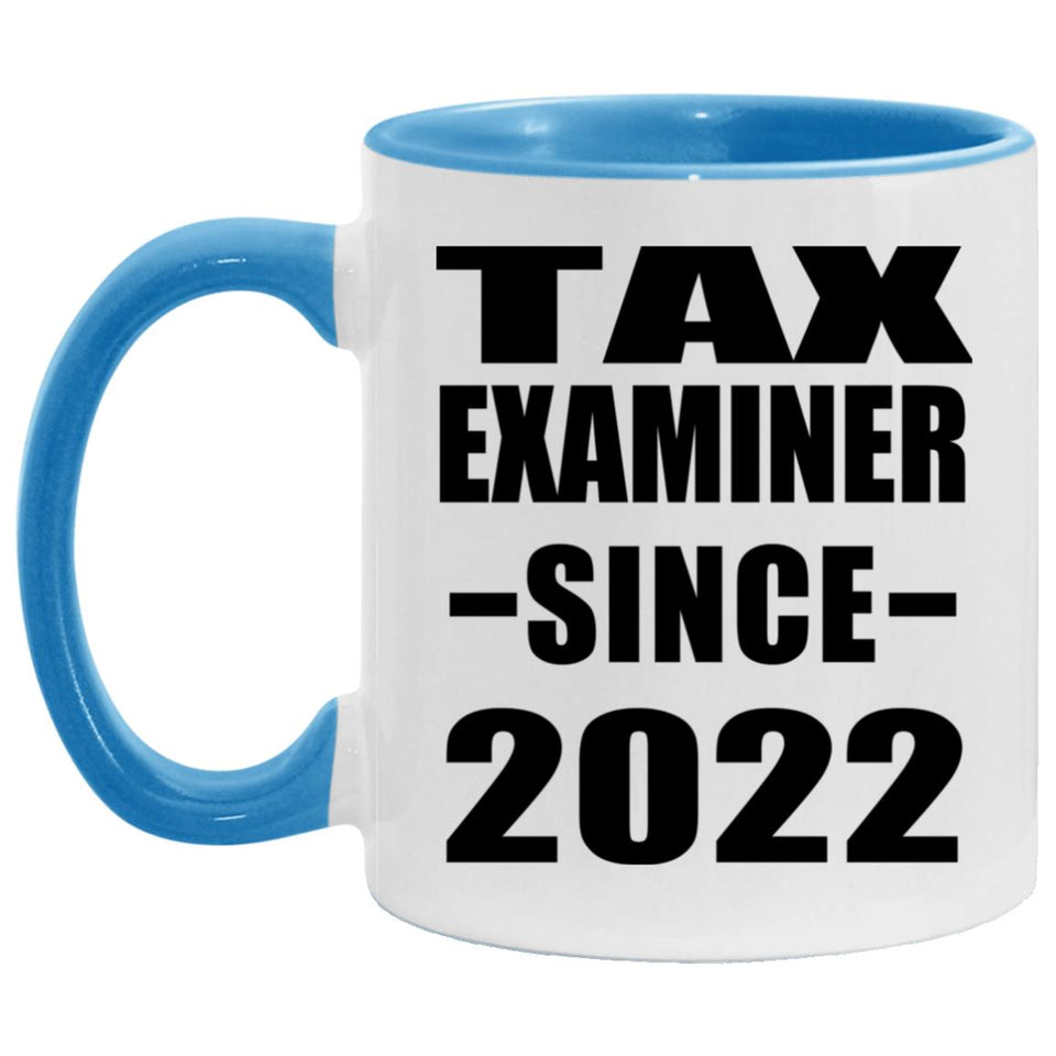 Tax Examiner Since 2022 - 11oz Accent Mug Blue