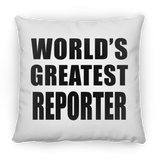 World's Greatest Reporter - Throw Pillow