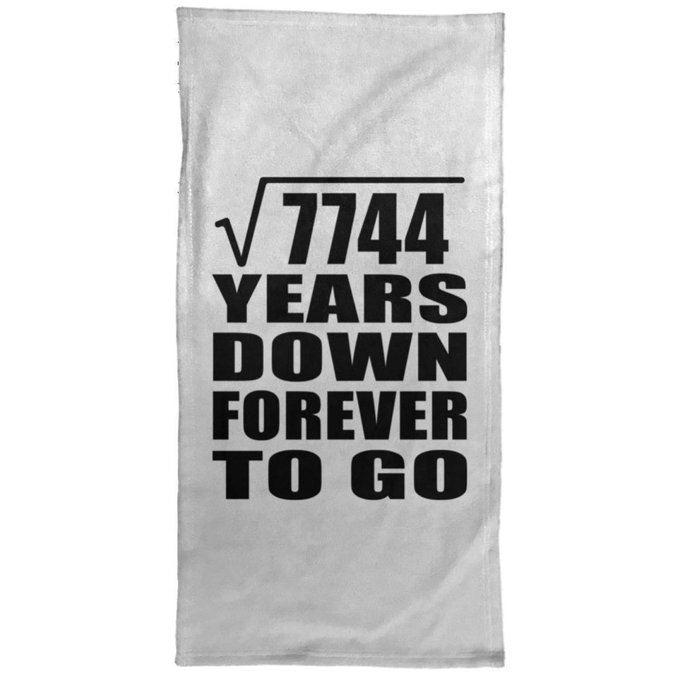 88th Anniversary Square Root of 7744 Years Down Forever To Go - Hand Towel