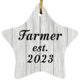 Farmer Established Est. 2023 - Star Ornament F