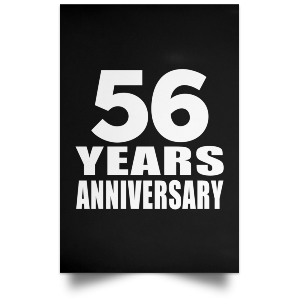 56th Anniversary 56 Years Anniversary - Poster Portrait