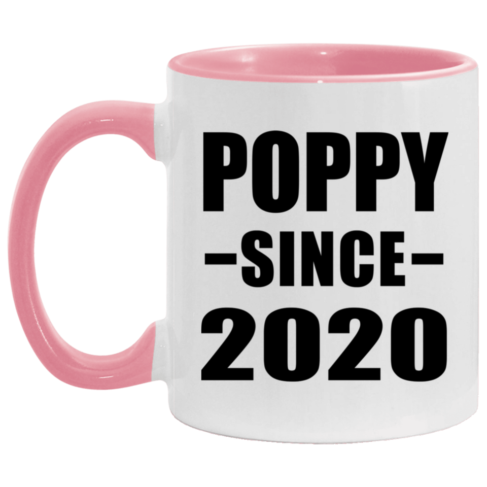 Poppy Since 2020 - 11oz Accent Mug Pink