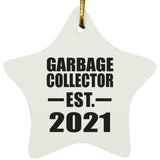 Garbage Collector Established EST. 2021 - Star Ornament