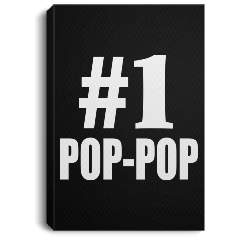 Number One #1 Pop-Pop - Canvas Portrait