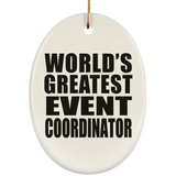 World's Greatest Event Coordinator - Oval Ornament