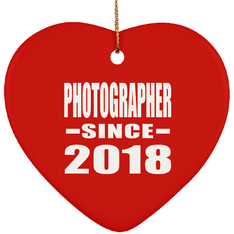 Photographer Since 2018 - Heart Ornament