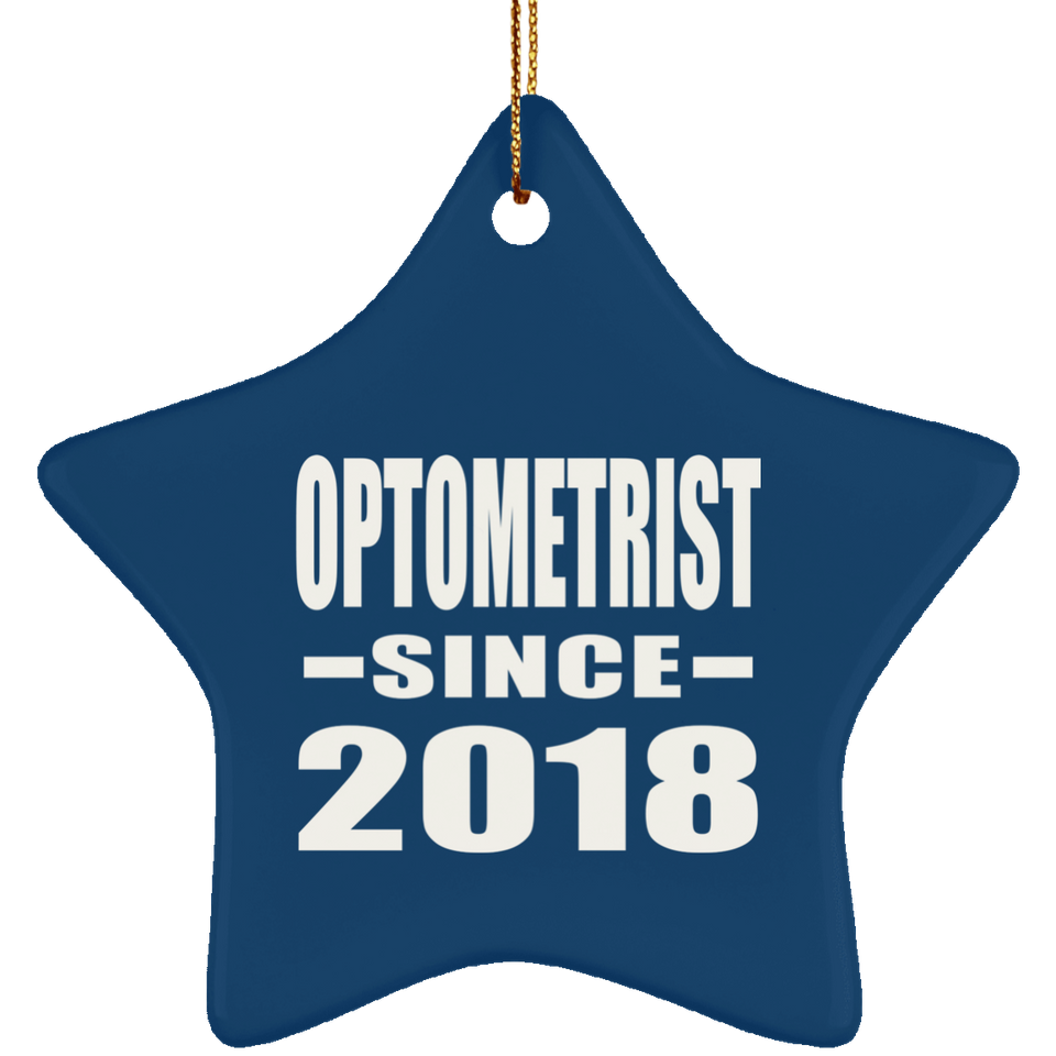 Optometrist Since 2018 - Star Ornament