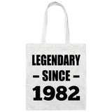 42nd Birthday Legendary Since 1982 - Tote Bag White