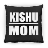 Kishu Mom - Throw Pillow Black