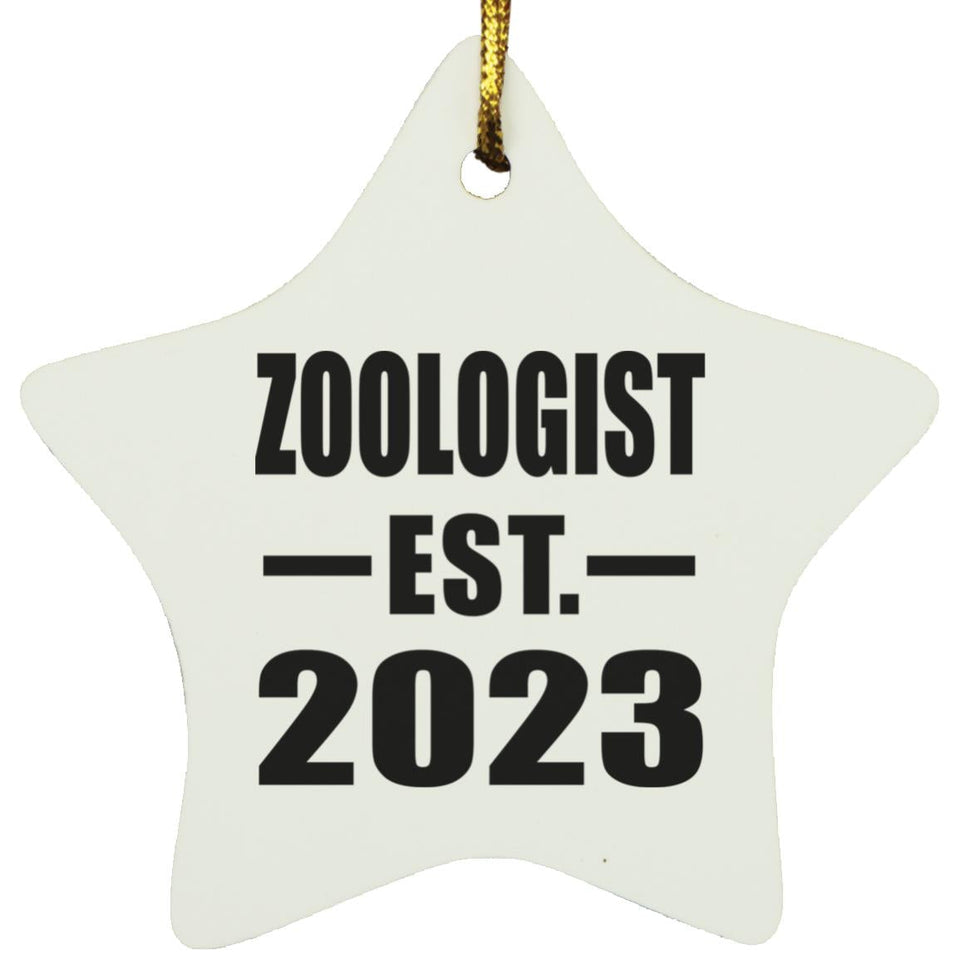Zoologist Established EST. 2023 - Star Ornament
