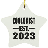 Zoologist Established EST. 2023 - Star Ornament
