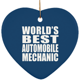 World's Best Automobile Mechanic - Heart Ornament