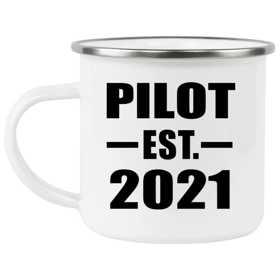 Pilot Established EST. 2021 - 12oz Camping Mug
