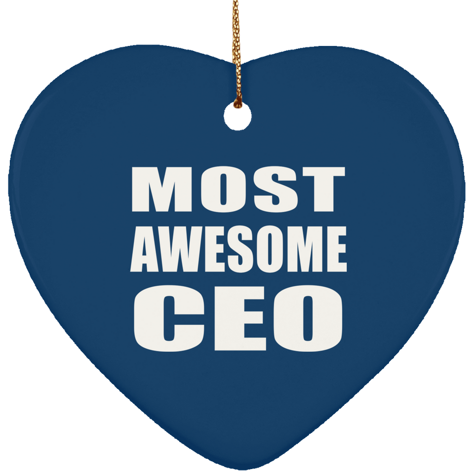 Most Awesome CEO - Heart Ornament