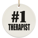 Number One #1 Therapist - Circle Ornament