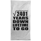 49th Anniversary Square Root of 2401 Years Lifetime To Go - Hand Towel