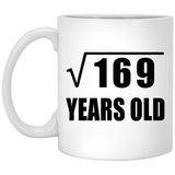 13th Birthday Square Root of 169 Years Old - 11oz Coffee Mug
