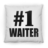 Number One #1 Waiter - Throw Pillow