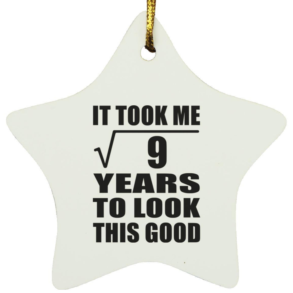3rd Birthday Took Square Root of 9 Years To Look Good - Star Ornament