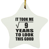 3rd Birthday Took Square Root of 9 Years To Look Good - Star Ornament