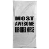 Most Awesome Enrolled Nurse - Hand Towel