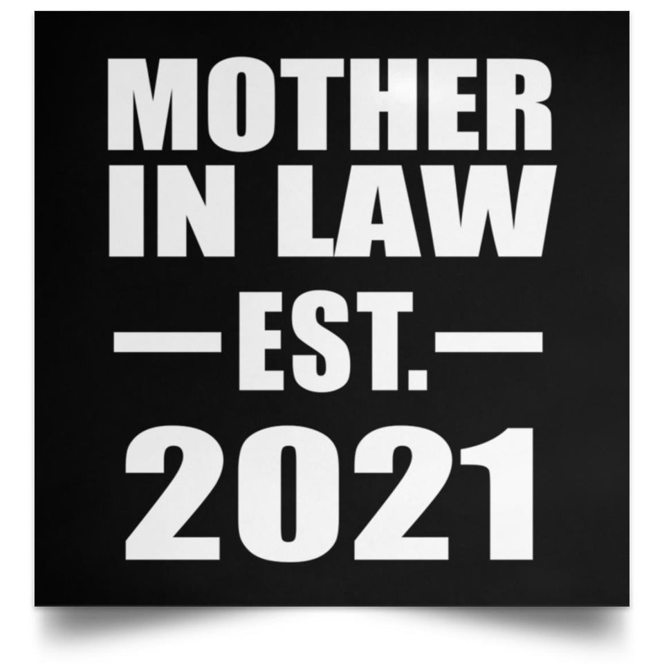 Mother In Law Established EST. 2021 - Poster Square