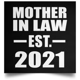 Mother In Law Established EST. 2021 - Poster Square
