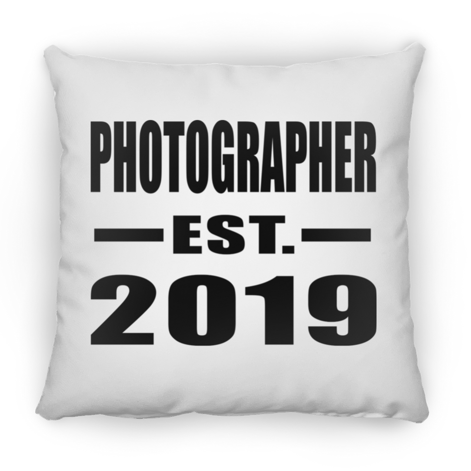 Photographer Established EST. 2019 - Throw Pillow
